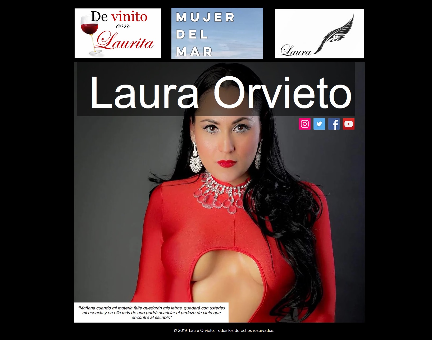 Welcome to the official page of Laura Orvieto / Bienvenido a la página oficial de Laura Orvieto